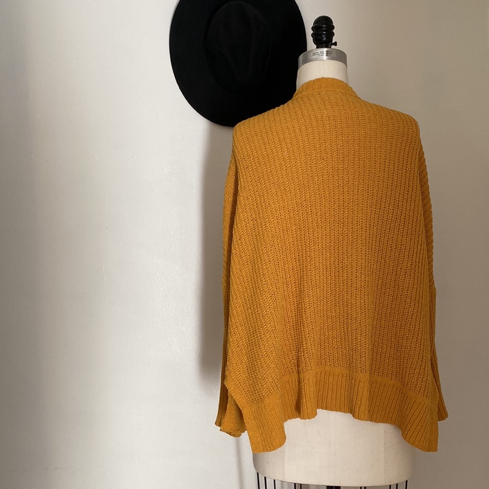 🌟HP🌟 Wild Fabel Yellow Open Front Cardigan - Picture 3 of 4